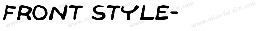 front style字体转换
